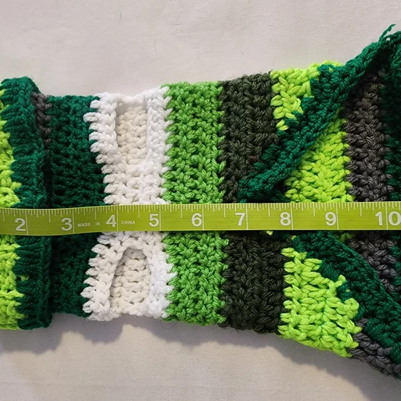 Green Striped Dog Sweater - Picture 8 of 8